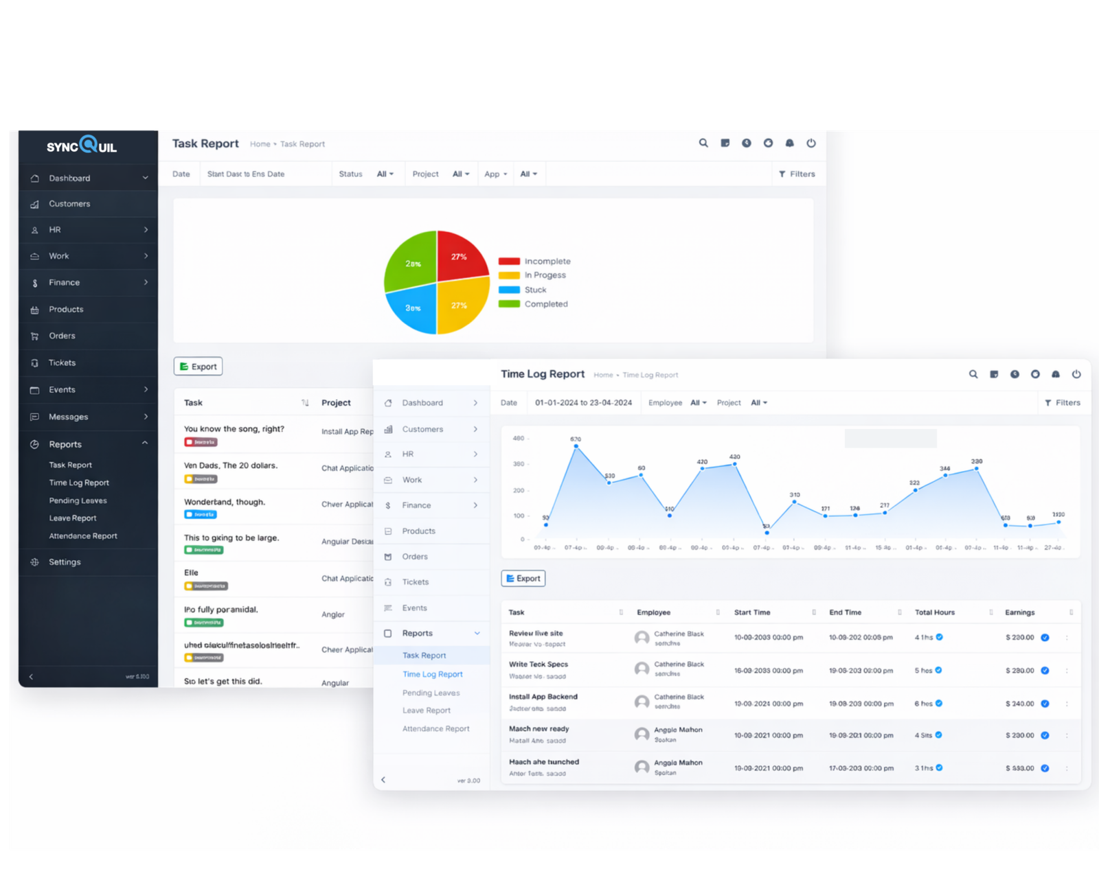 SyncQuil - CRM and Project Management